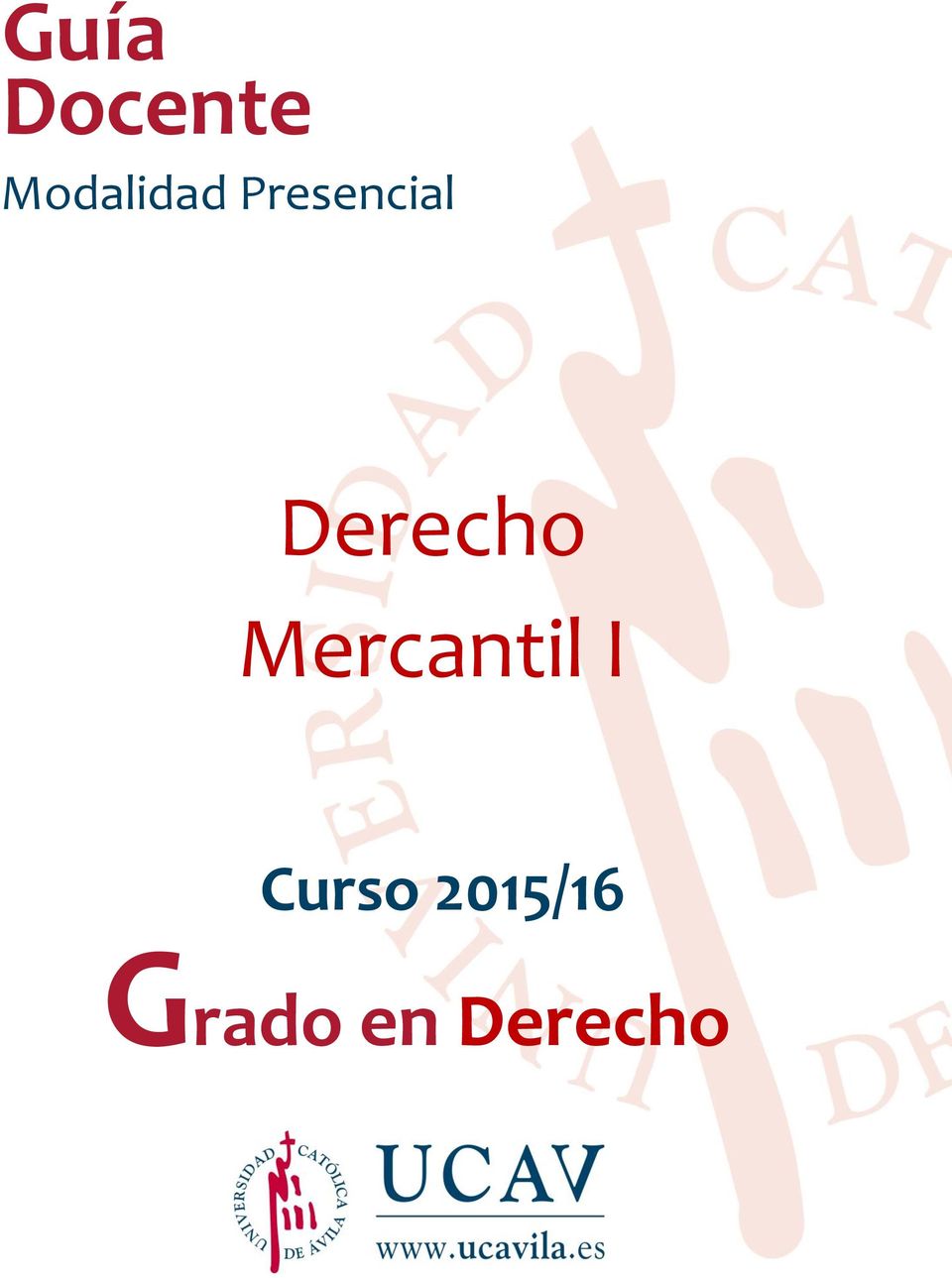 Derecho Mercantil I