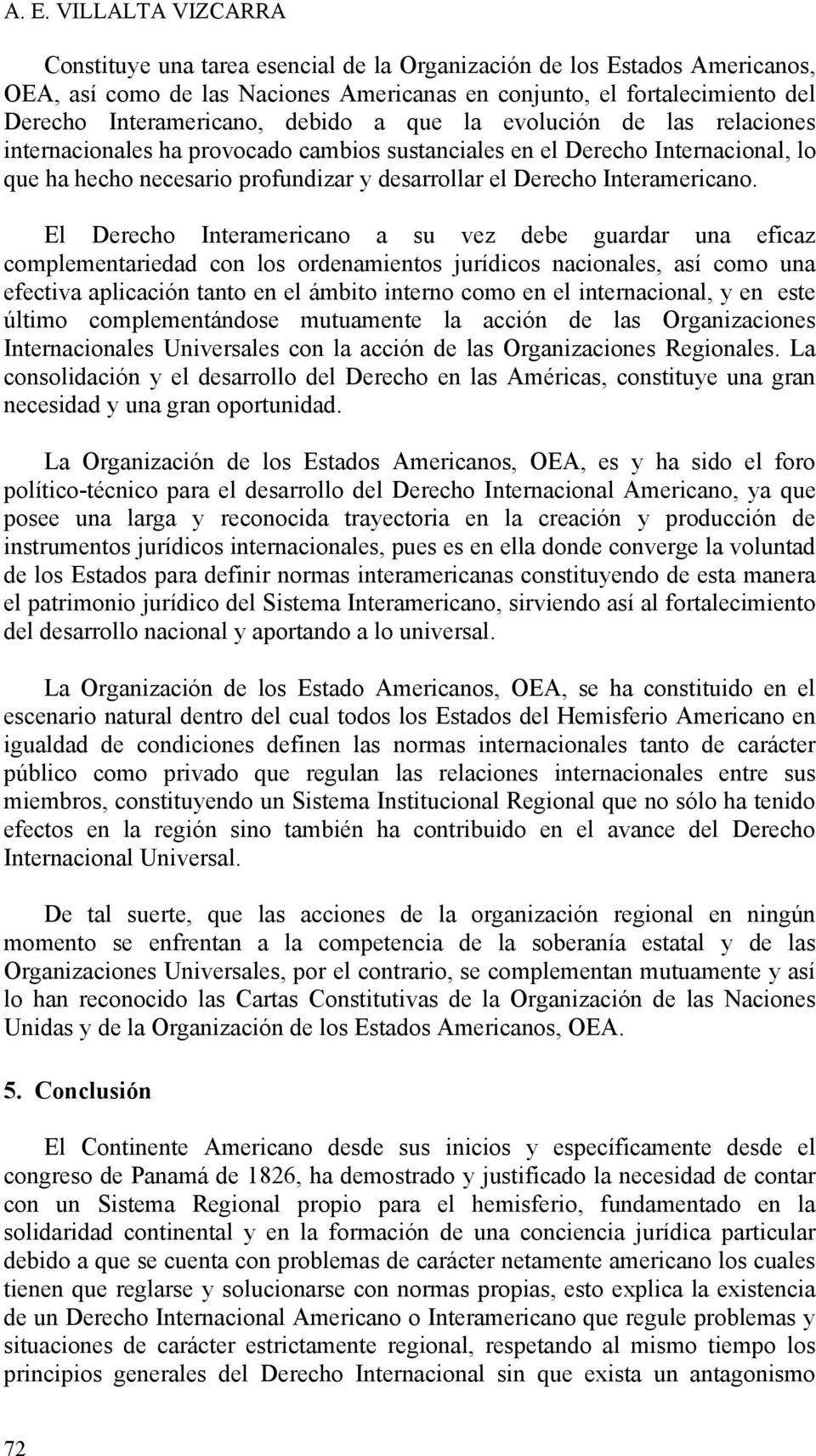 Derecho Interamericano.