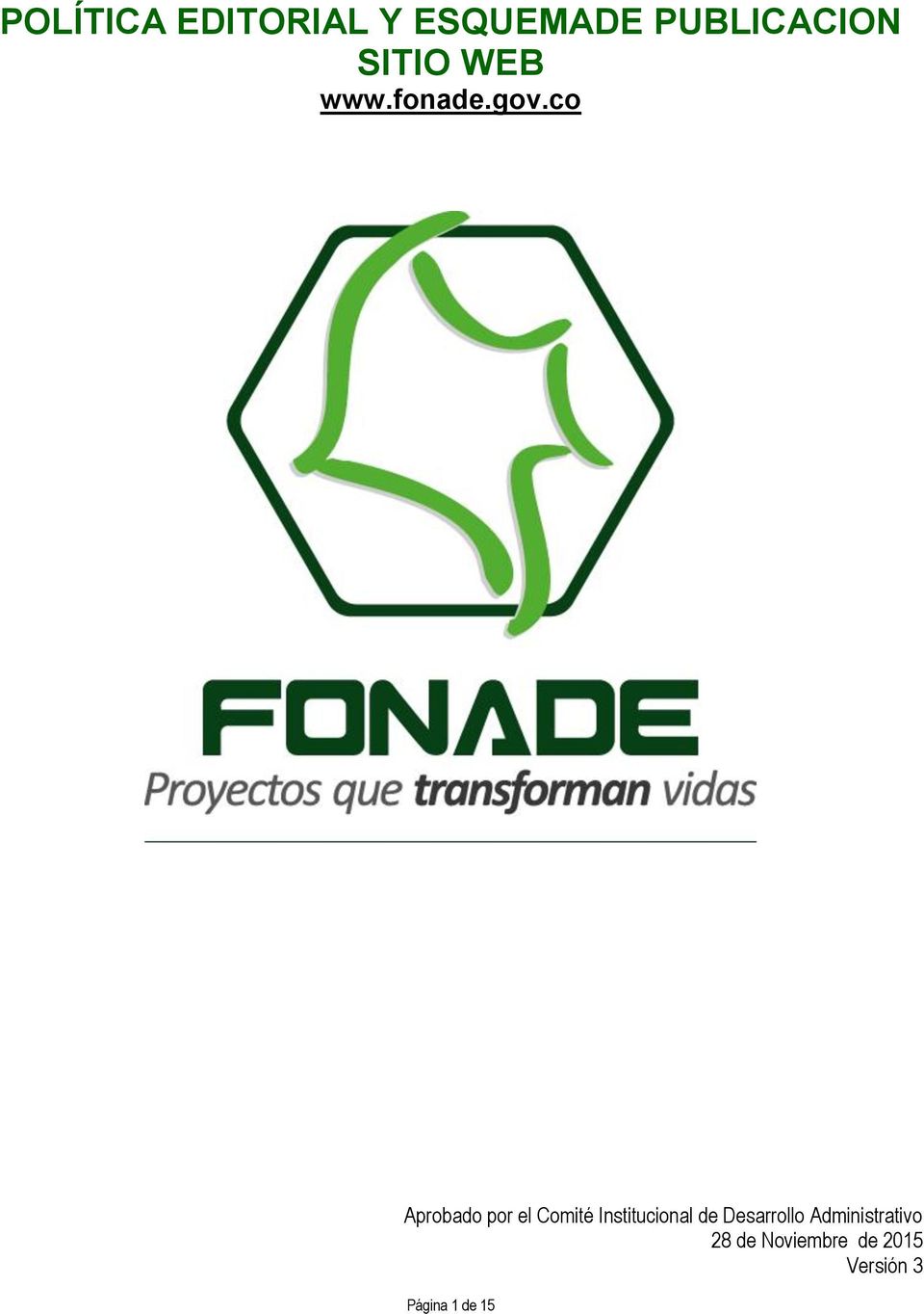 SITIO WEB www.fonade.