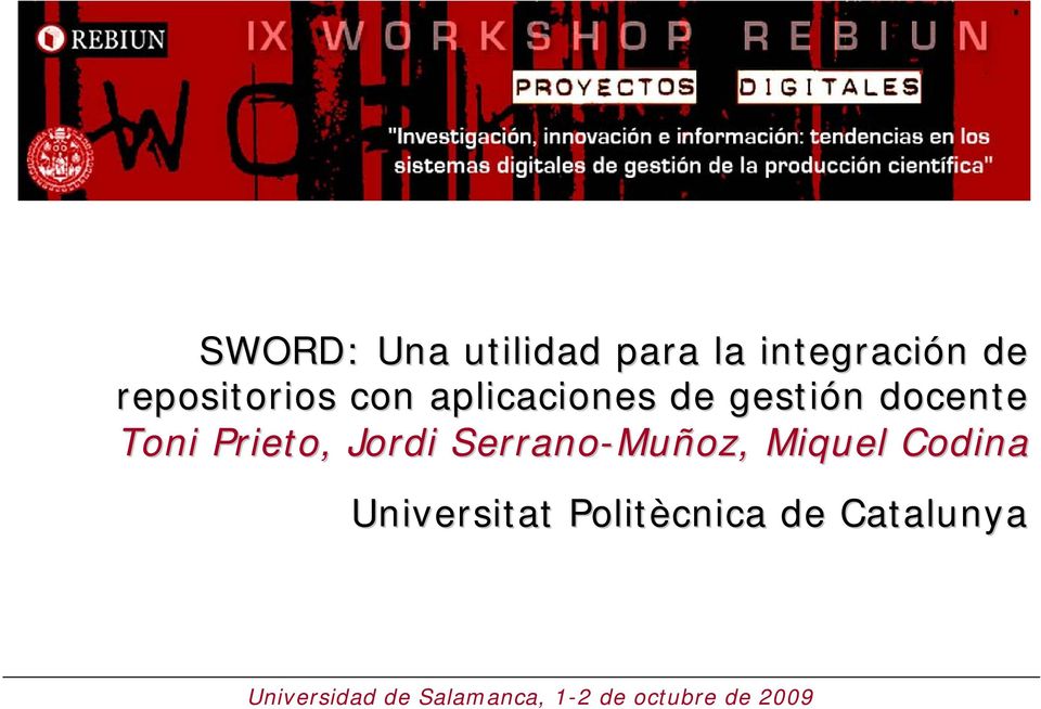 Serrano-Muñoz, Miquel Codina Universitat Politècnica de