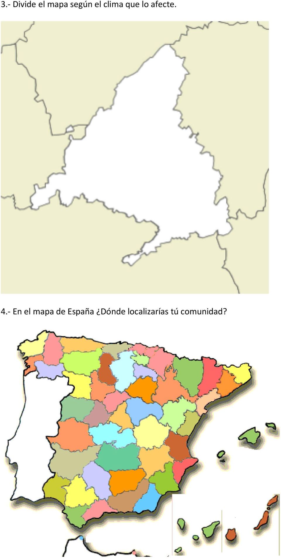En el mapa de España