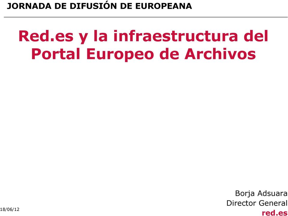 Portal Europeo de Archivos