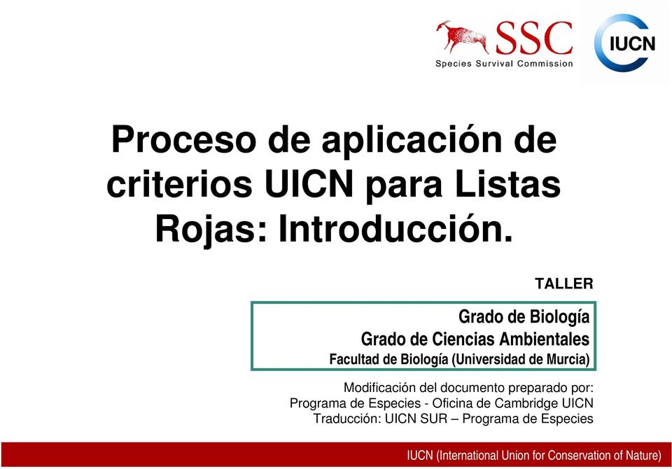 (Universidad de Murcia) Modificación del documento preparado por: Programa