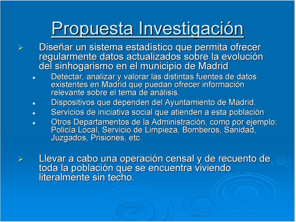 Dispositivos que dependen del Ayuntamiento de Madrid.