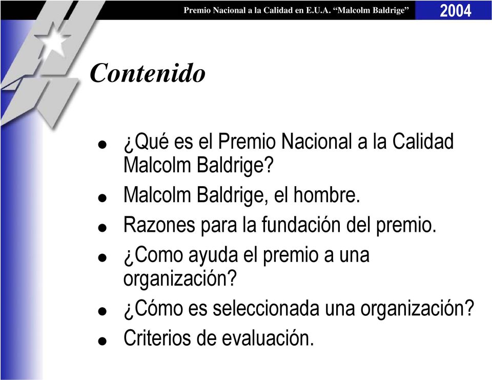 Premio Nacional a la Calidad en . Malcolm Baldrige. Calidad Total, Nov  - PDF Descargar libre