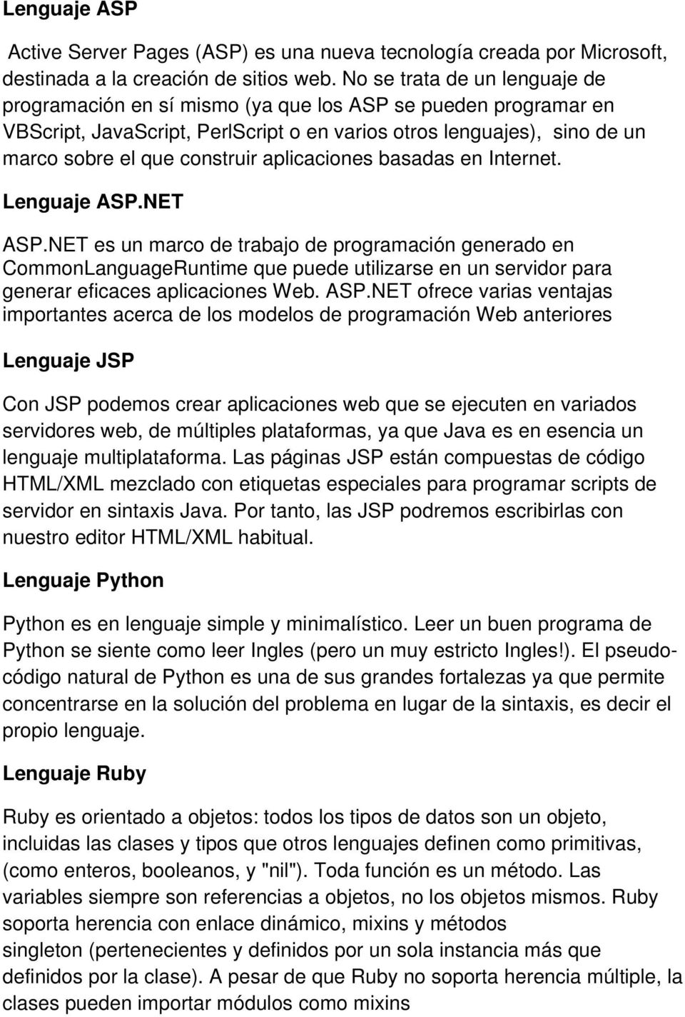 aplicaciones basadas en Internet. Lenguaje ASP.NET ASP.