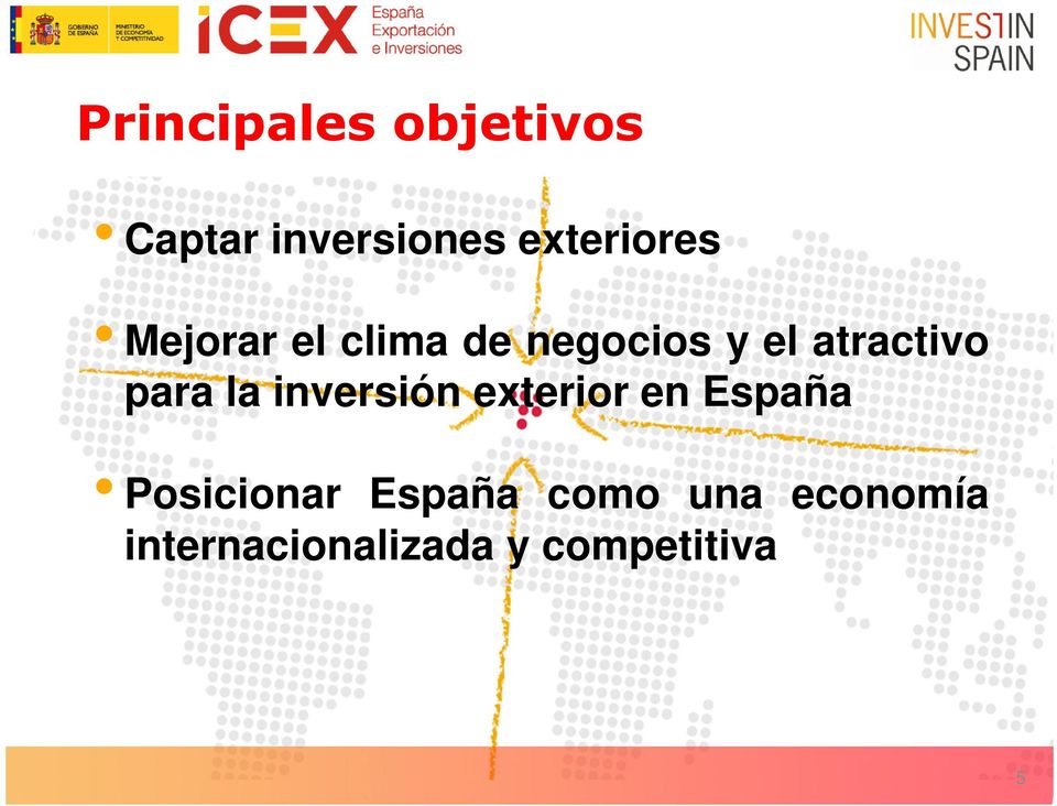 atractivo para la inversión exterior en España