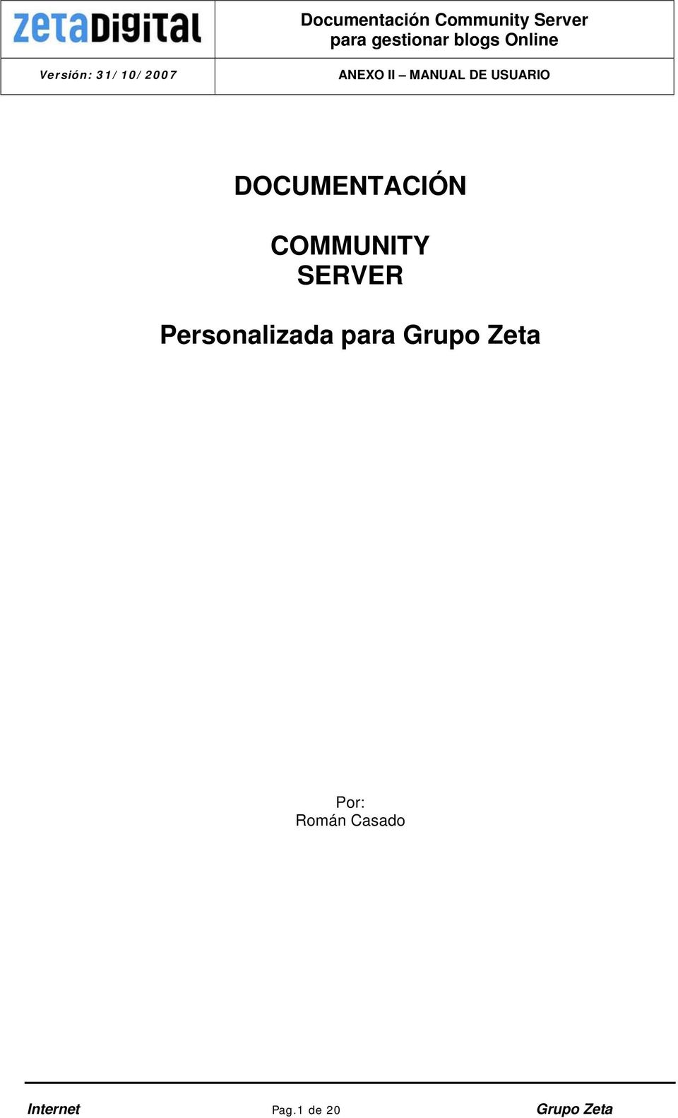 Grupo Zeta Por: Román