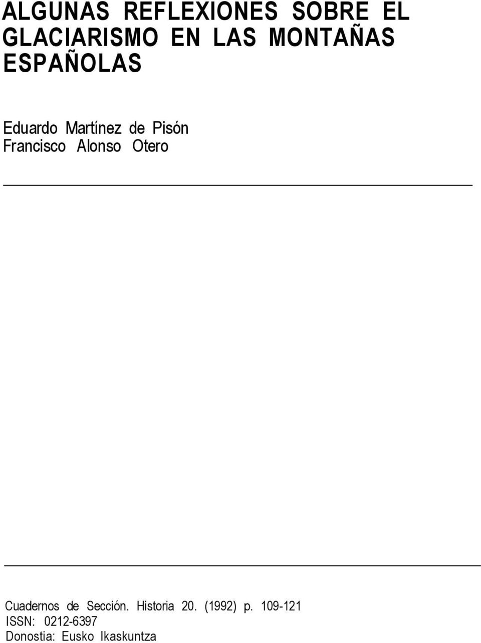 Francisco Alonso Otero Cuadernos de Sección.