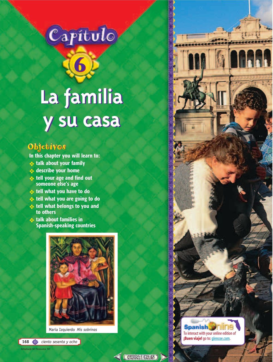to you and to others talk about families in Spanish-speaking countries María Izquierdo Mis sobrinas 168 ciento