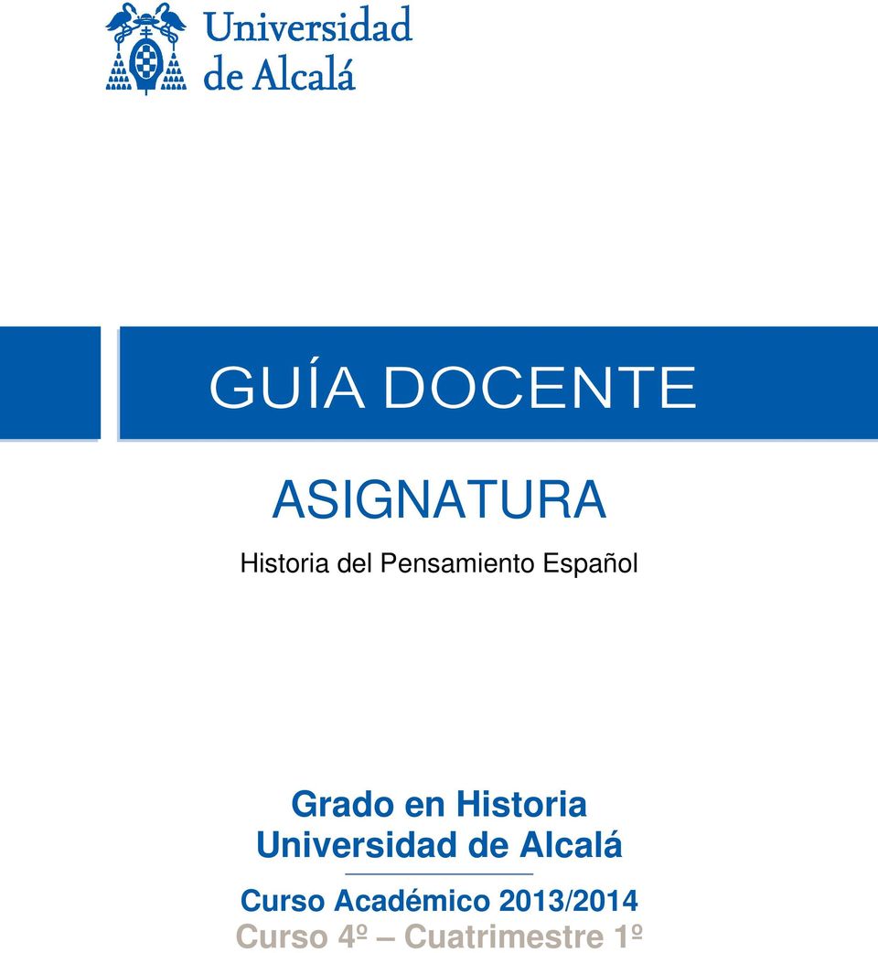 Historia Universidad de Alcalá