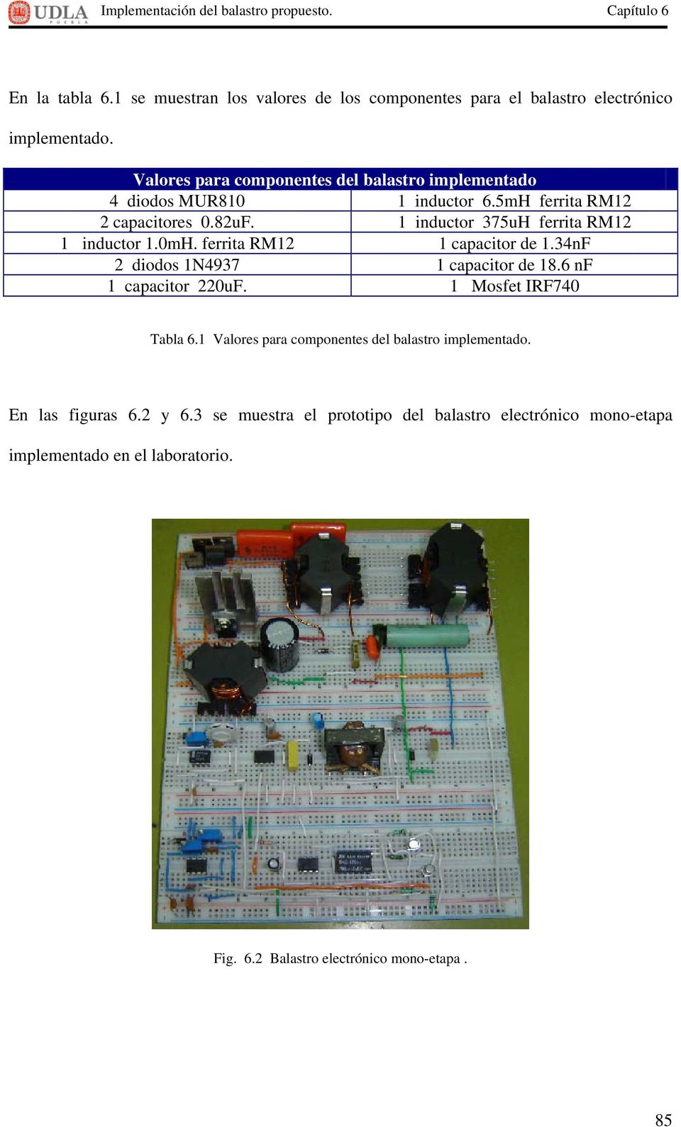 1 inductor 375uH ferrita RM12 1 inductor 1.0mH. ferrita RM12 1 capacitor de 1.34nF 2 diodos 1N4937 1 capacitor de 18.6 nf 1 capacitor 220uF.