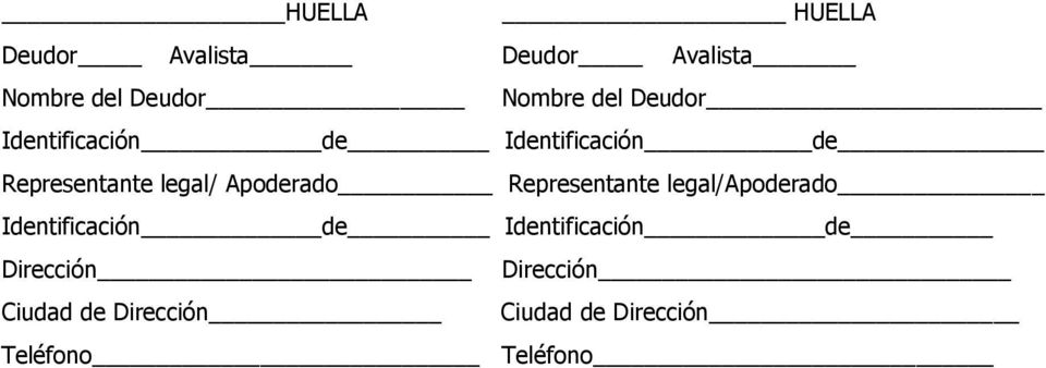 Apoderado Representante legal/apoderado Identificación de Identificación