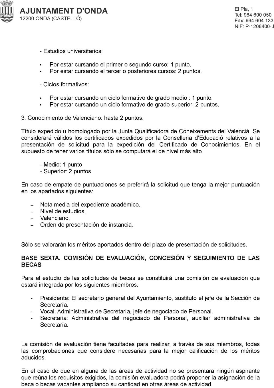 Título expedido u homologado por la Junta Qualificadora de Coneixements del Valencià.