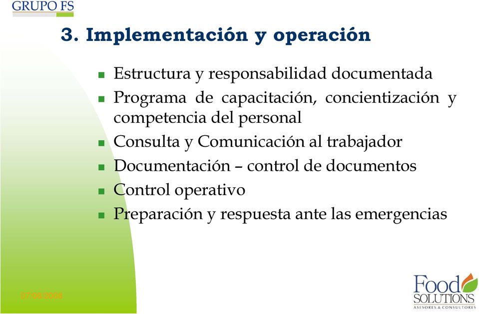 Consulta y Comunicación al trabajador Documentación control de