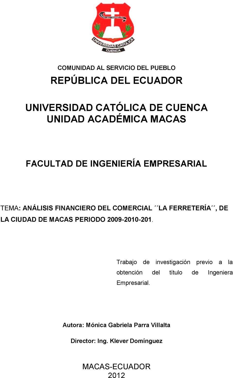 CIUDAD DE MACAS PERIODO 2009-2010-201.
