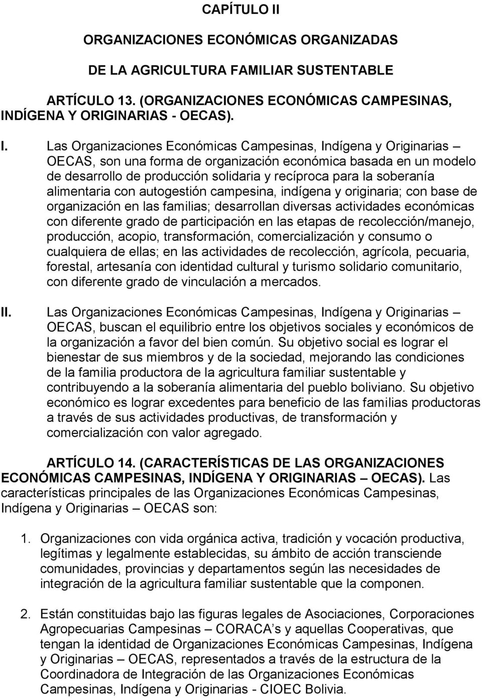 DÍGENA Y ORIGINARIAS - OECAS). I.