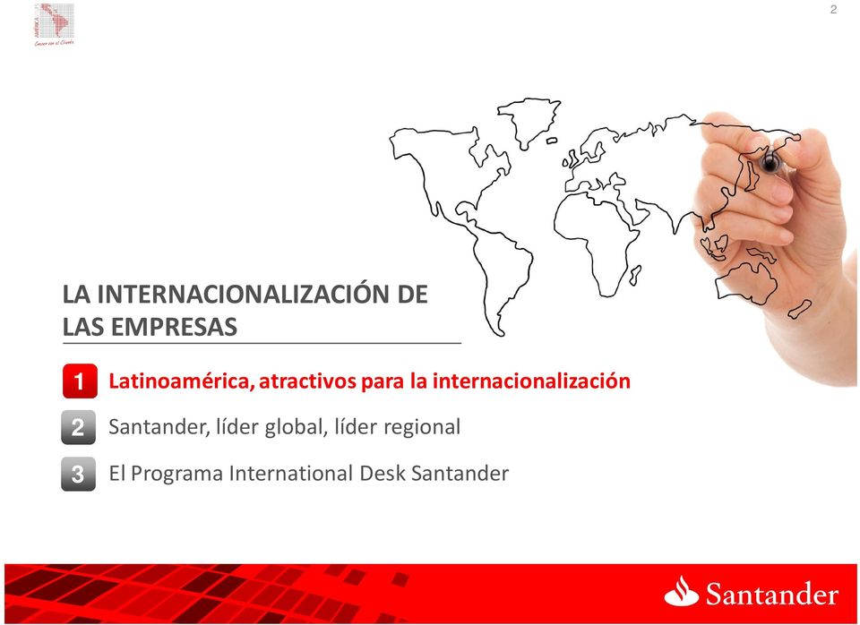 internacionalización Santander, líder global,