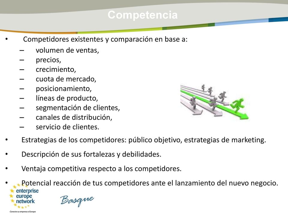 Estrategias de los competidores: público objetivo, estrategias de marketing.