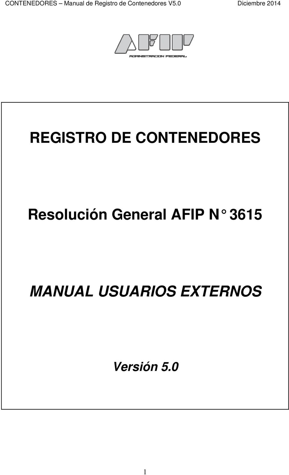 General AFIP N 3615