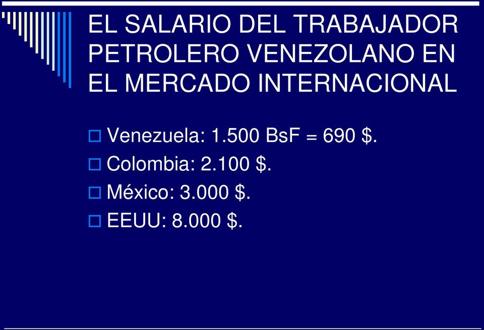 Venezuela: 1.500 BsF = 690 $.