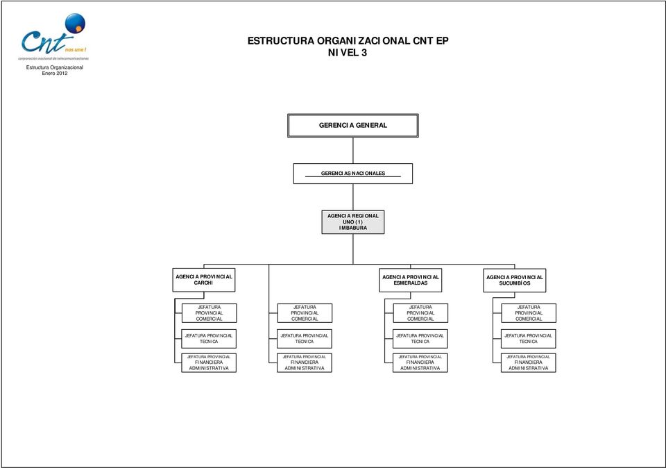 Estructura Organizacional Corporacion Nacional De