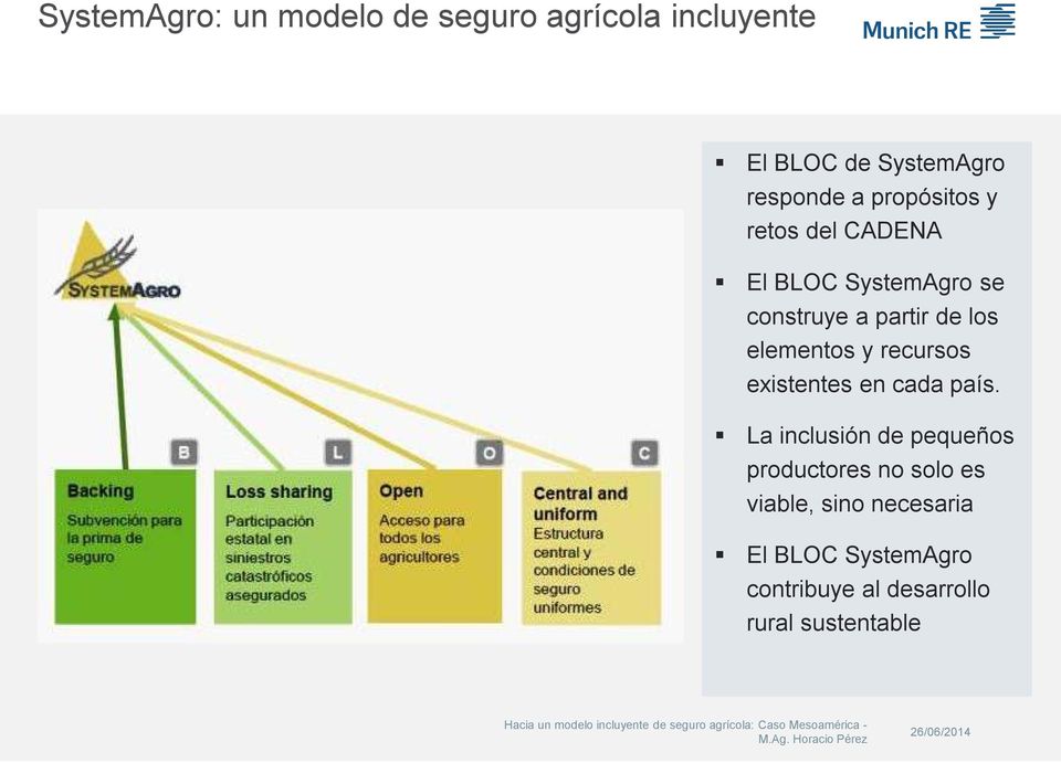La inclusión de pequeños productores no solo es viable, sino necesaria El BLOC SystemAgro contribuye al