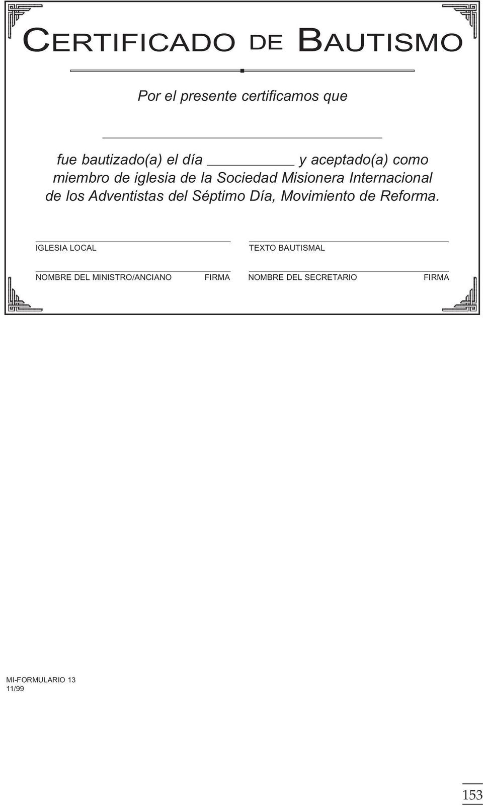 MANUAL IGLESIA. Sociedad Misionera Internacional de los Adventistas del  Séptimo Día Movimiento de Reforma - PDF Descargar libre