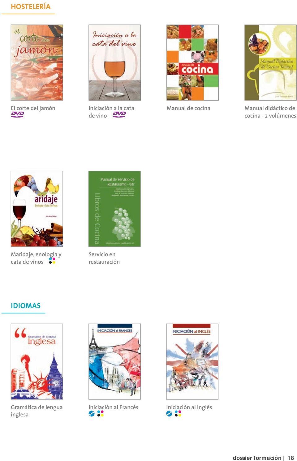 Manual didáctico de cocina - 2 volúmenes IDIOMAS Gramática de lengua