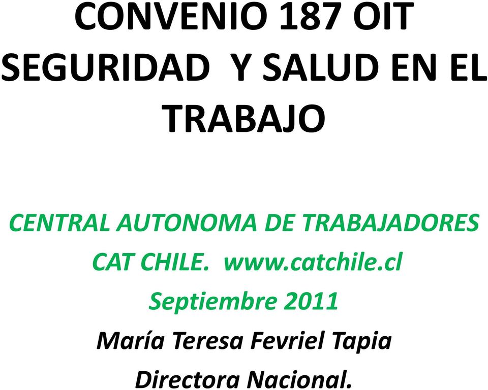 CAT CHILE. www.catchile.