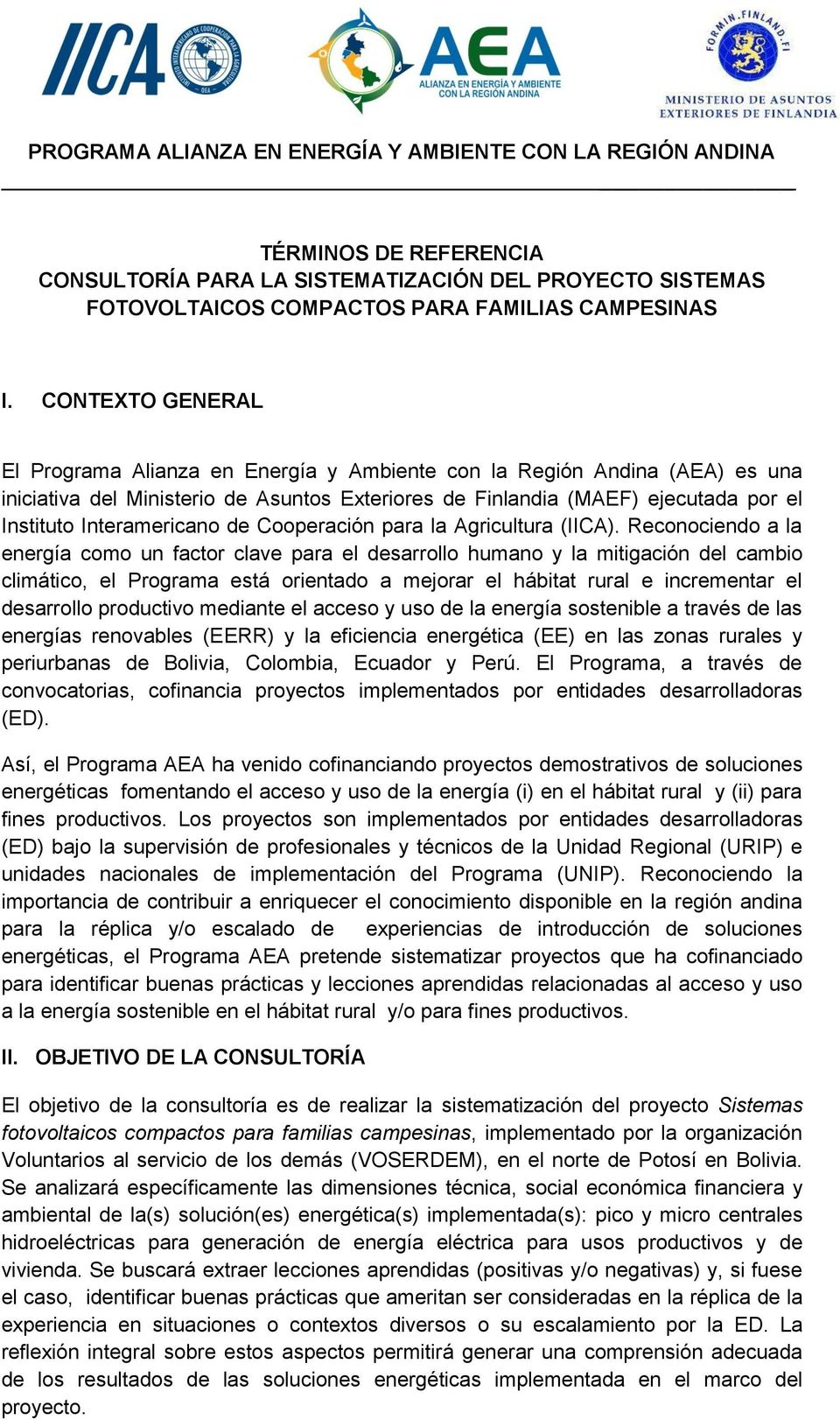 Interamericano de Cooperación para la Agricultura (IICA).