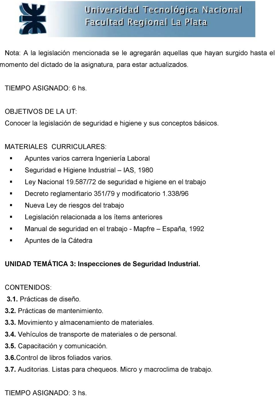 587/72 de seguridad e higiene en el trabajo Decreto reglamentario 35/79 y modificatorio.