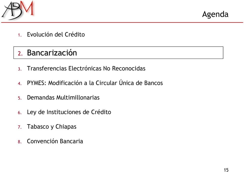 PYMES: Modificación a la Circular Única de Bancos 5.
