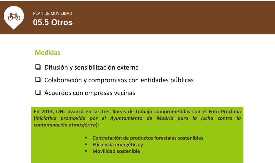 Foro Proclima (iniciativa promovida por el Ayuntamiento de Madrid para la lucha contra la contaminación