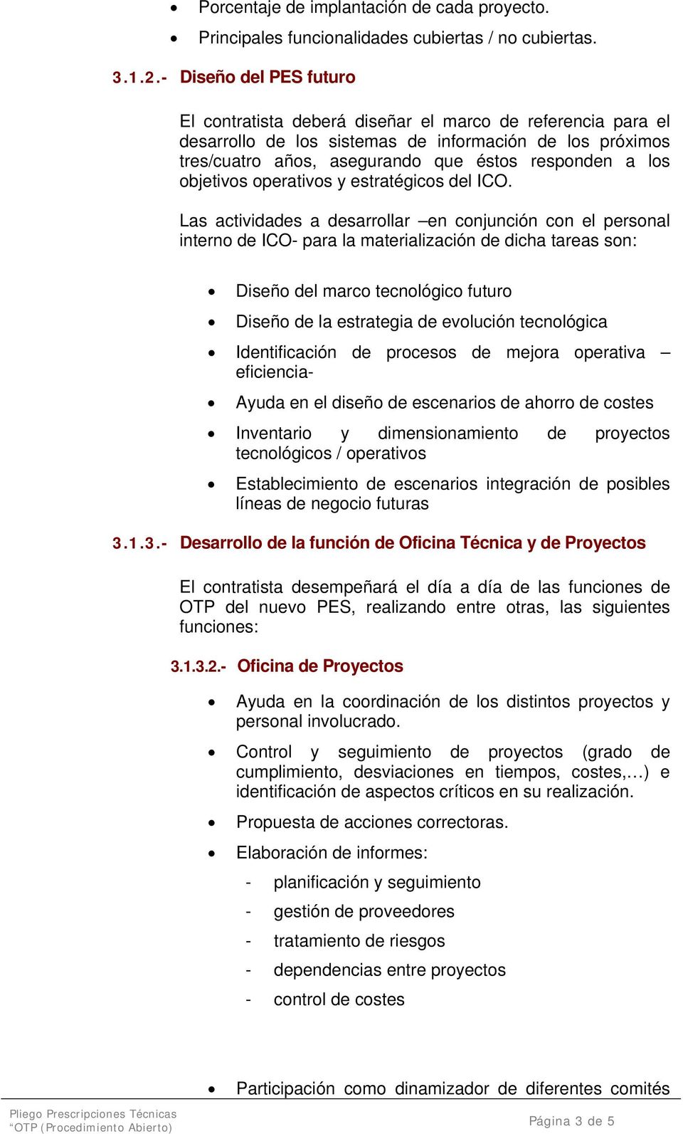 objetivos operativos y estratégicos del ICO.