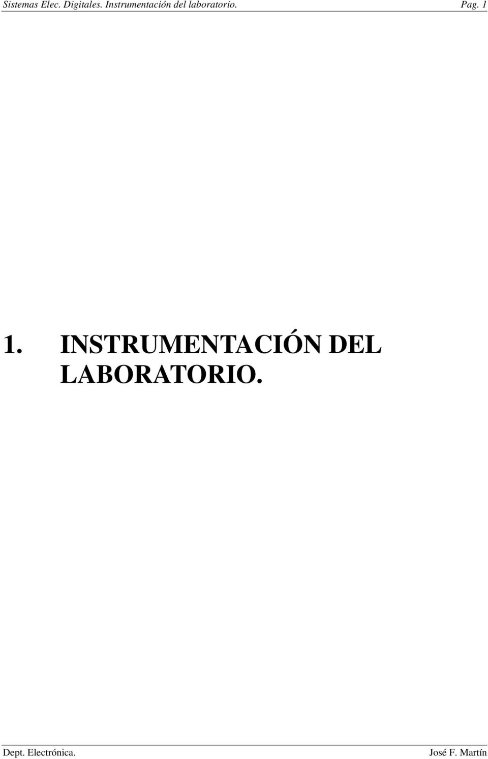 laboratorio. Pag. 1 1.