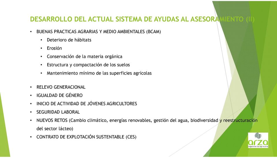 agrícolas RELEVO GENERACIONAL IGUALDAD DE GÉNERO INICIO DE ACTIVIDAD DE JÓVENES AGRICULTORES SEGURIDAD LABORAL NUEVOS RETOS (Cambio