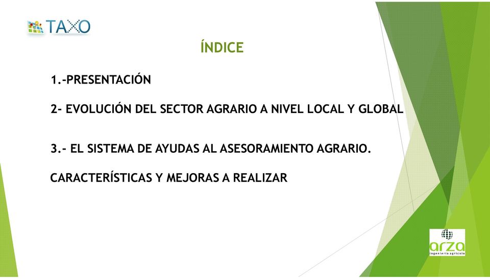 AGRARIO A NIVEL LOCAL Y GLOBAL 3.