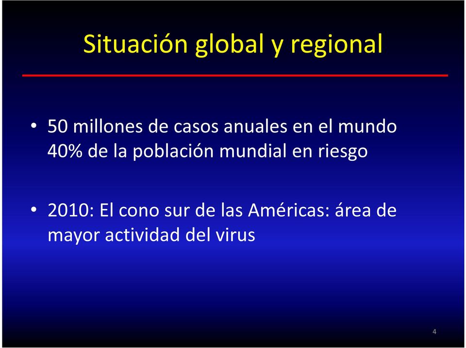 población mundial en riesgo 2010: El cono