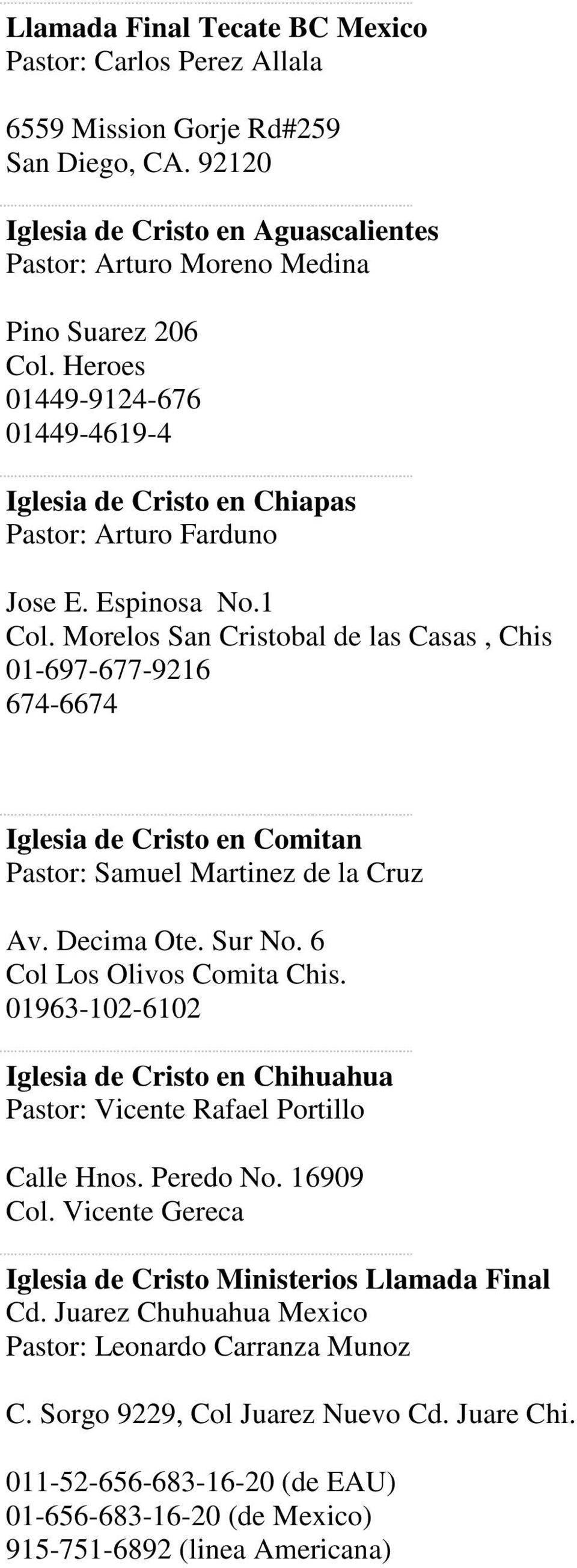 FINAL CALL MINISTRIES IGLESIA DE CRISO MINISTERIOS LLAMADA FINAL - PDF  Descargar libre