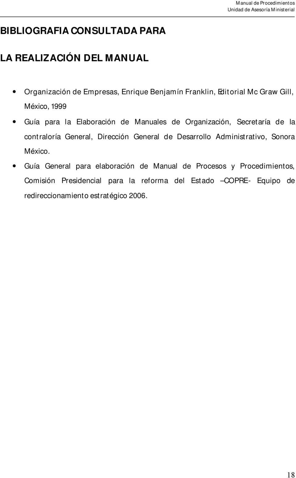 Dirección General de Desarrollo Administrativo, Sonora México.