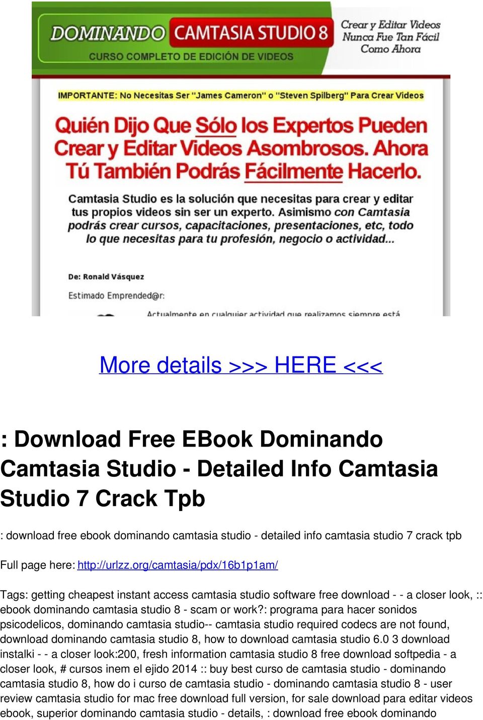 org/camtasia/pdx/16b1p1am/ Tags: getting cheapest instant access camtasia studio software free download - - a closer look, :: ebook dominando camtasia studio 8 - scam or work?