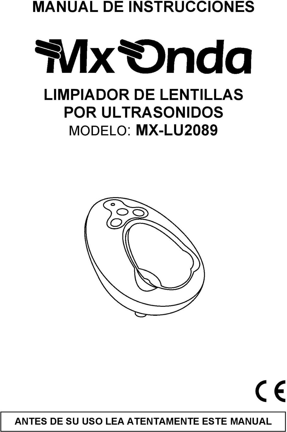 ULTRASONIDOS MODELO: MX-LU2089