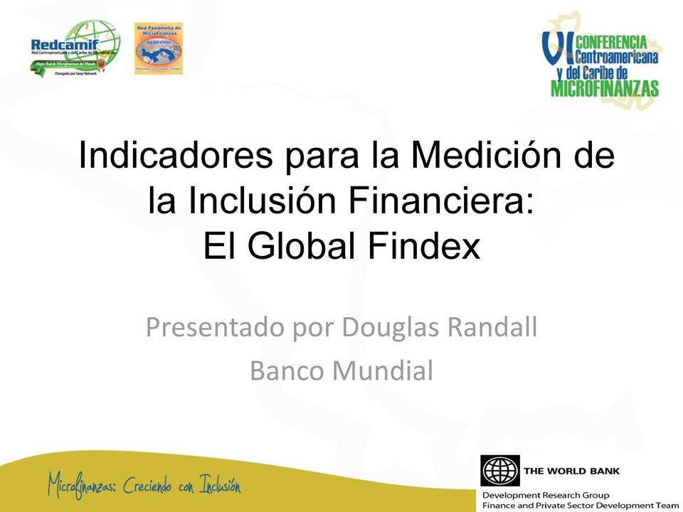 El Global Findex Presentado