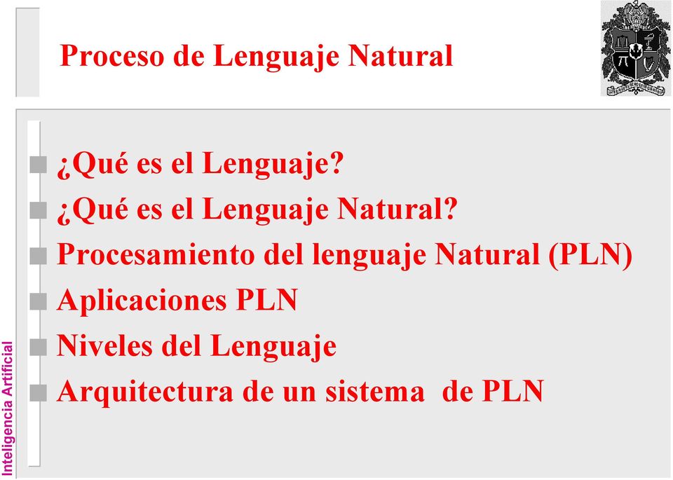Procesamiento del lenguaje Natural (PLN)