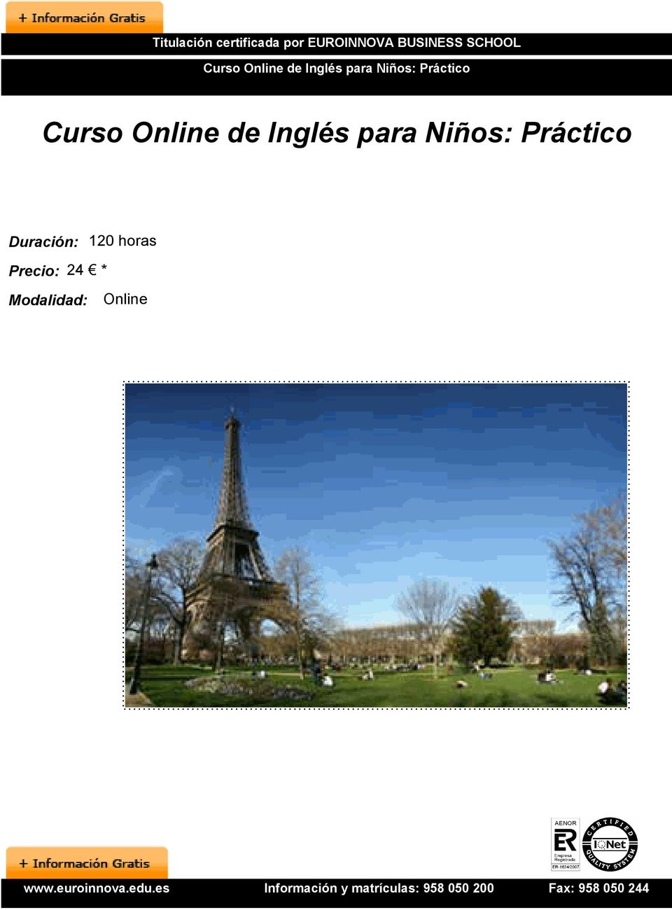 Práctico Curso Online de Inglés para Niños: