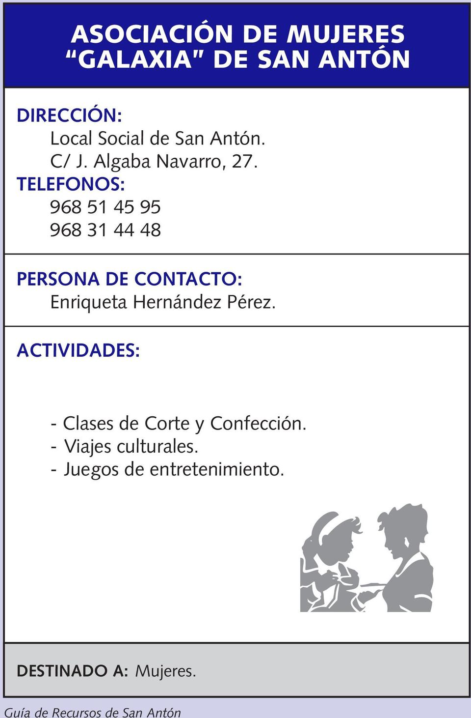 TELEFONOS: 968 51 45 95 968 31 44 48 Enriqueta Hernández Pérez.