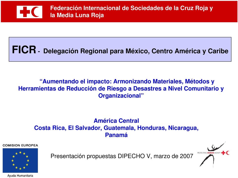 Desastres a Nivel Comunitario y Organizacional América Central Costa Rica, El