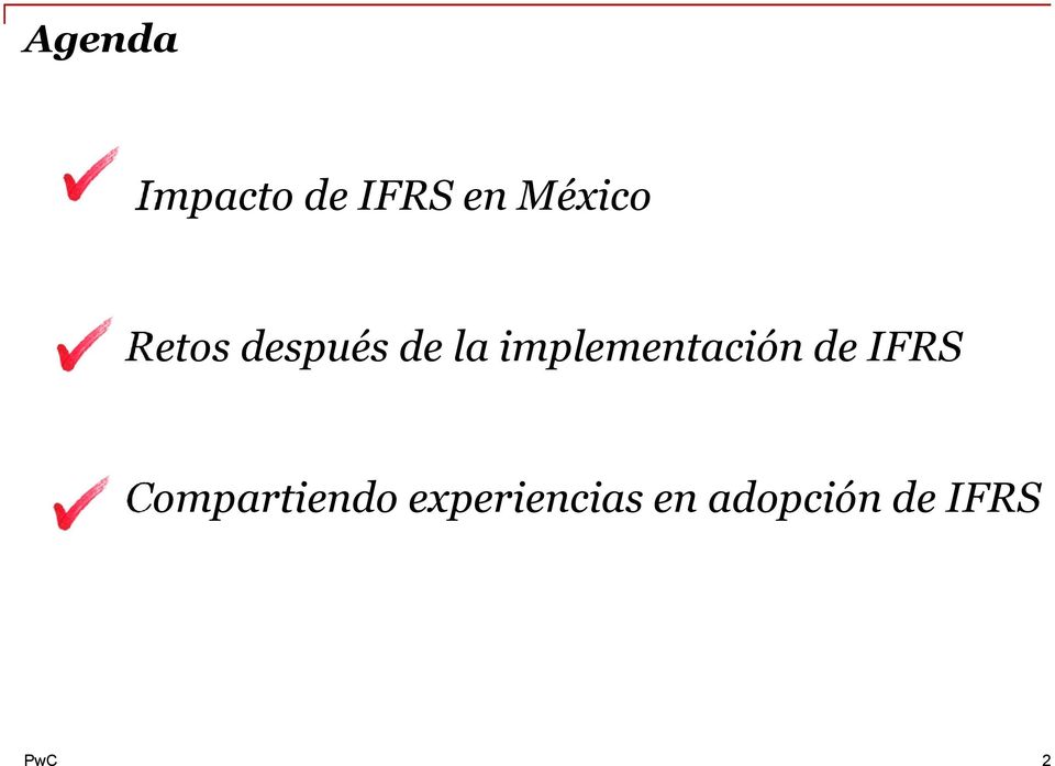 implementación de IFRS