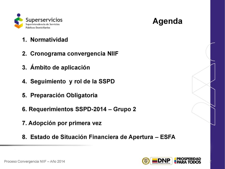 Preparación Obligatoria 6. Requerimientos SSPD-2014 Grupo 2 7.